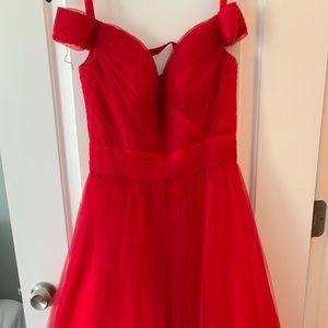 Camille red gown. Size 2.